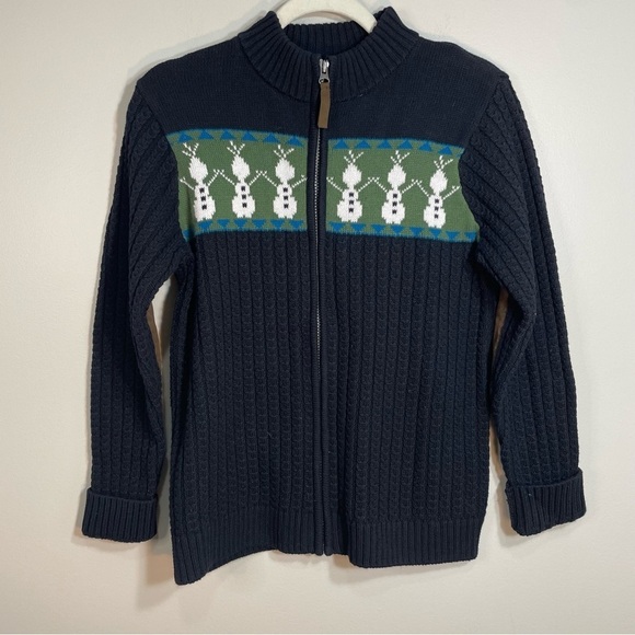 Hanna Andersson Other - Hanna Andersson Disney Olaf Frozen Zip up Sweater Kids Size 12 Retail $68